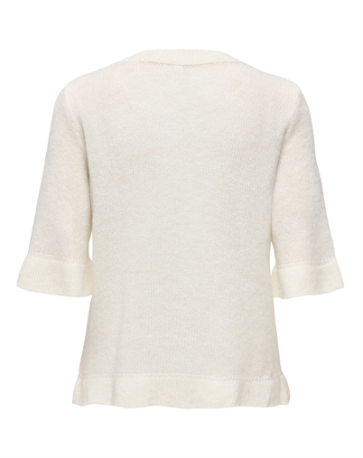 Only - ONLElla Frill Strik - Birch/Melange